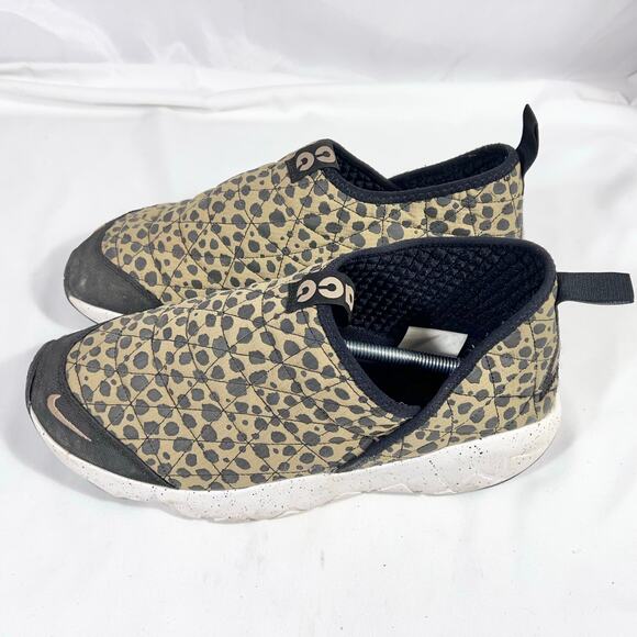Nike Acg Low Cut Shoes Men 11.5 Cheetah Print Ci9367-201 Slip On Casual Sneakers - Picture 4 of 10